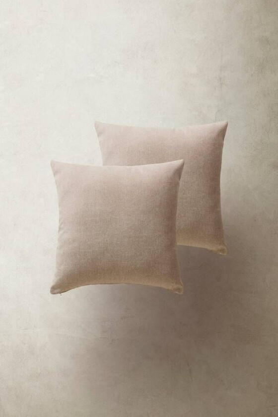 putetrekk 2-pk 50x50 cm Beige