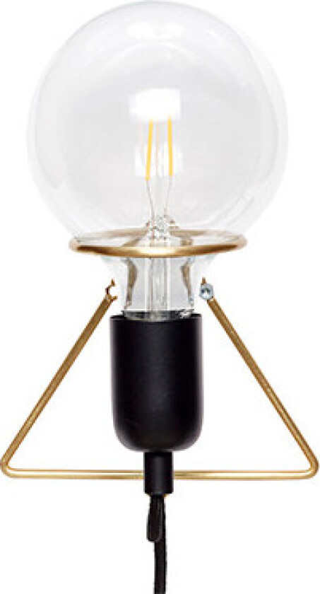 - Eureka Vegglampe Brass/Black