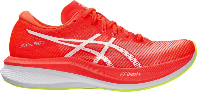 Asics Magic Speed 3, løpesko, dame SUNRISE RED/WHITE
