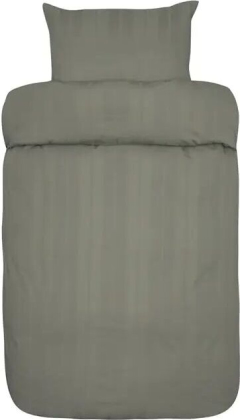 Høie Of Scandinavia Sengetøy 140x200 cm - Midnatt tåkegrønn - Satinkrepp - Sengesett fra Høie