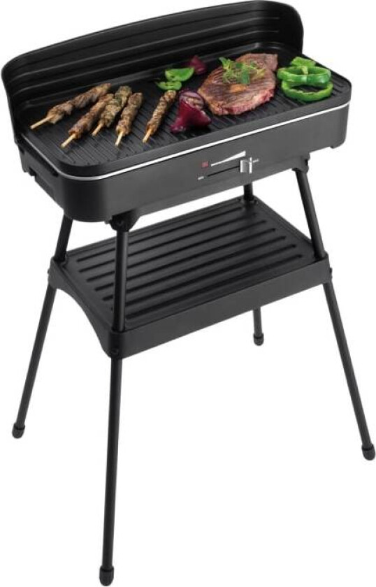 FRITEL Starter BBQ 2246 - Utegrill - elektrisk - 1250 kvadratcentimeter - svart