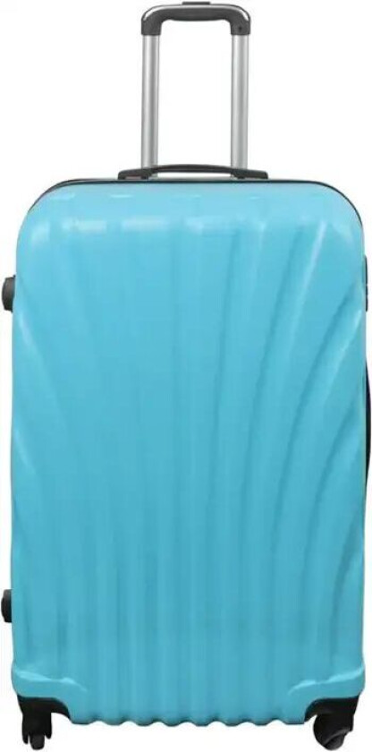 Koffert - Hardcase koffert - Stor størrelse - Lyseblå musling - Eksklusiv reisekoffert