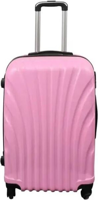Koffert - Hardcase koffert - Medium størrelse - Rosa musling - Eksklusiv reisekoffert