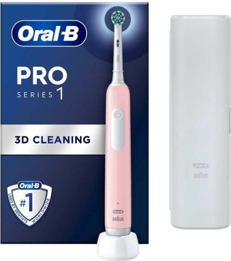 Oral B Pro Series 1 Pink Electric Toothbrush Designed By Braun