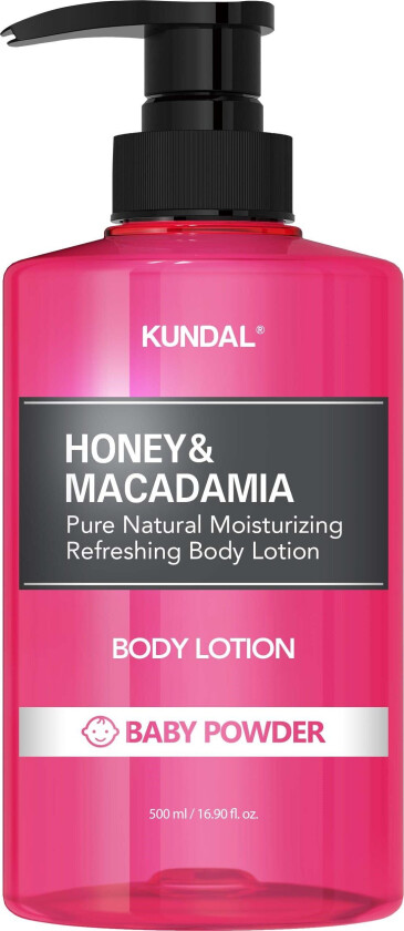 Honey & Macadamia Pure Body Lotion Baby Powder 500 ml