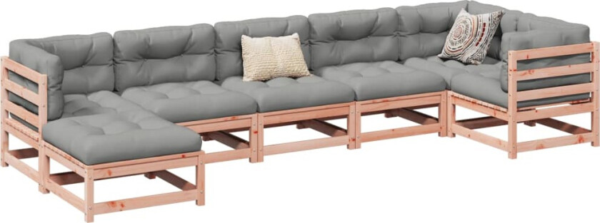 Hagesofasett 7 deler heltre douglasgran