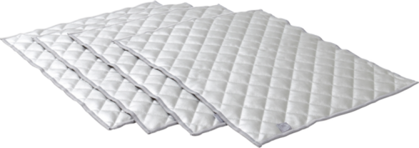 bordbrikke 4-pk Sølv