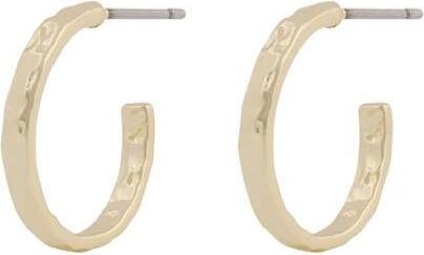 Snö Of Sweden Kansas Small Ring Earrings Plain Gold 15mm