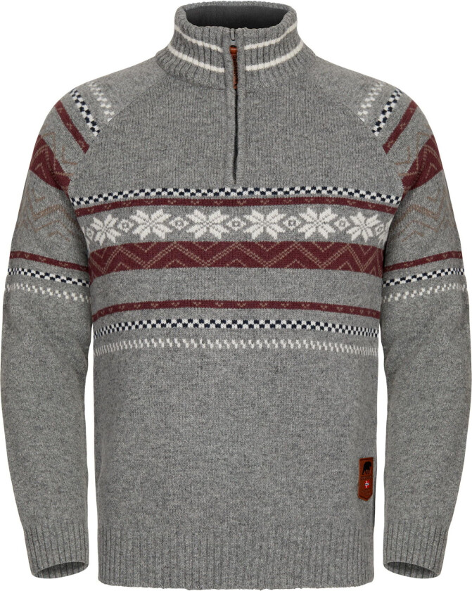 Snøstjerne Hz Ullgenser Men Grey Melange XL