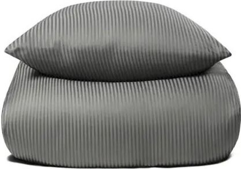 Sengetøy - 100% egyptisk bomull - 200x220 cm - Lys grå - Jacquard vevd sengesett fra By Borg