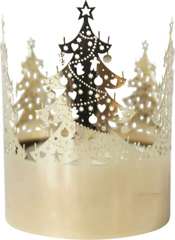 Mini lyslykt Ø 4,5 cm Juletre