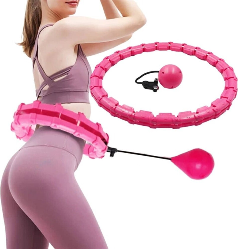 Smart Hula Hoop - Hula hoop med vekt - Trening / Fitness - rosa