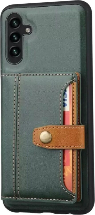 Samsung Galaxy A04s / A13 (5G) Hybrid Bakdeksel Med Kortholder - Grønn
