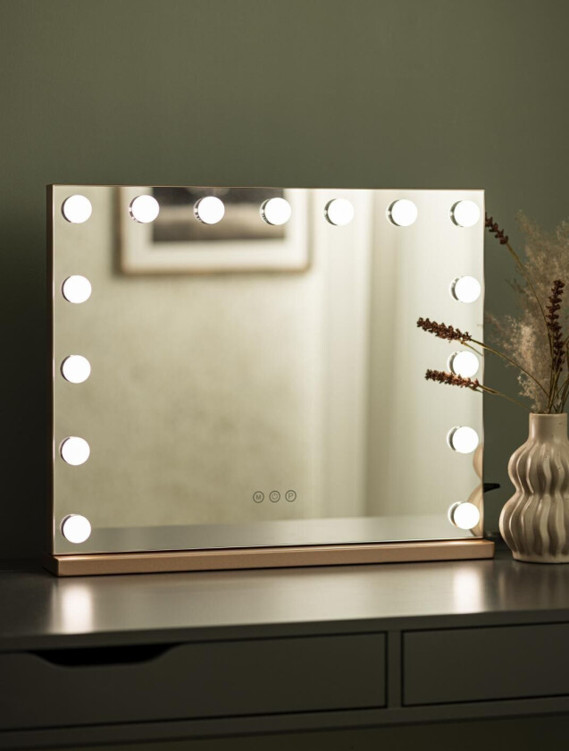 Kaila Sminkespeil Hollywood 15 Roségull 58x46 Cm