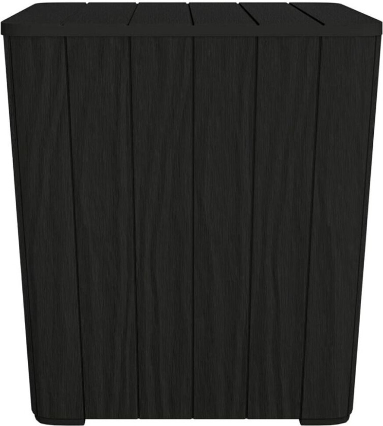 Hagebord med avtakbart lokk svart polypropylen