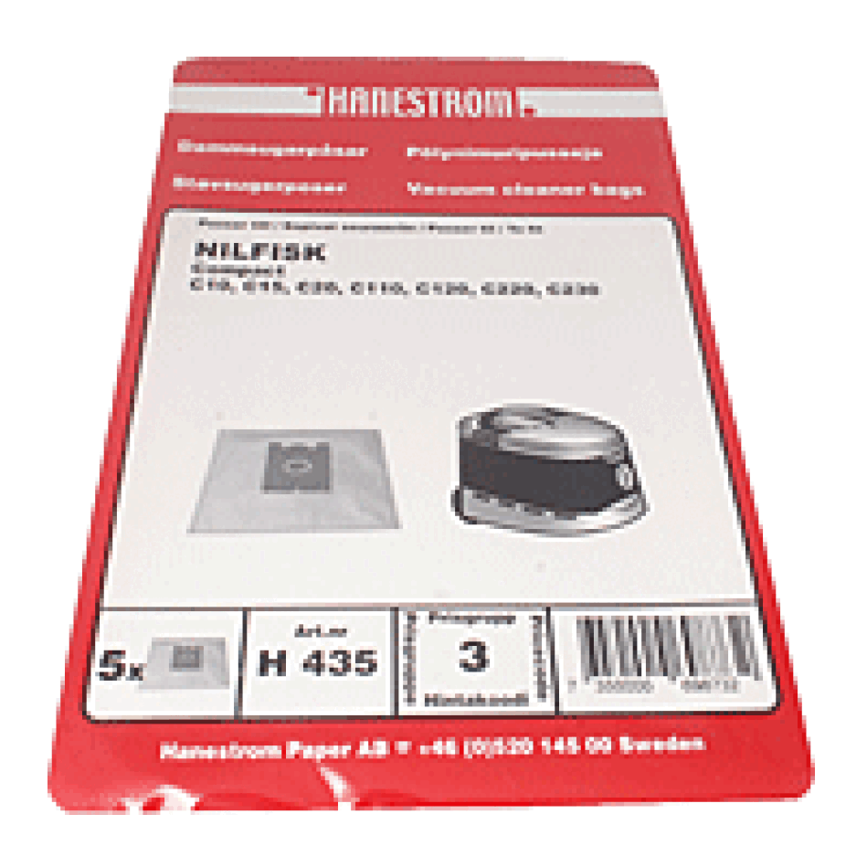 Støvsugerposer, syntetfiber, 5st.