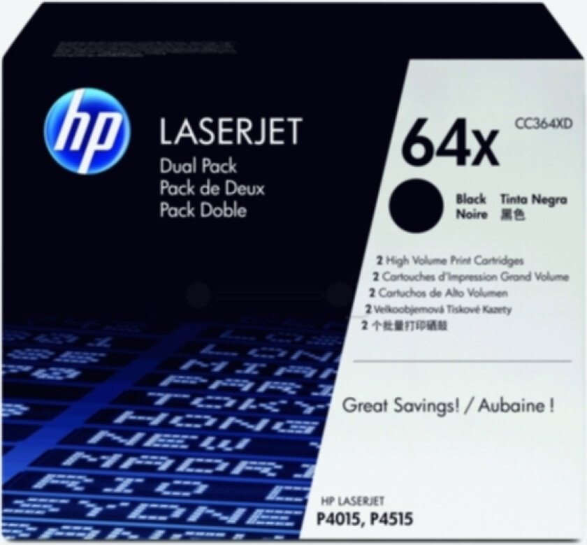 64XD Toner Svart