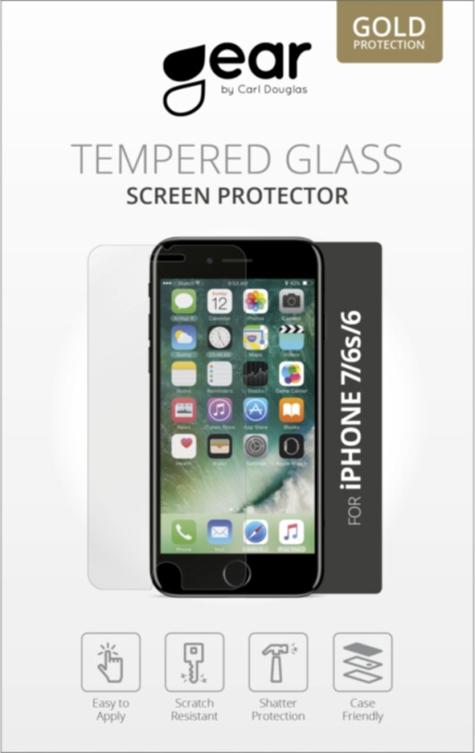 GEAR Herdet glass iPhone 6/7/8/SE 2/3 gen