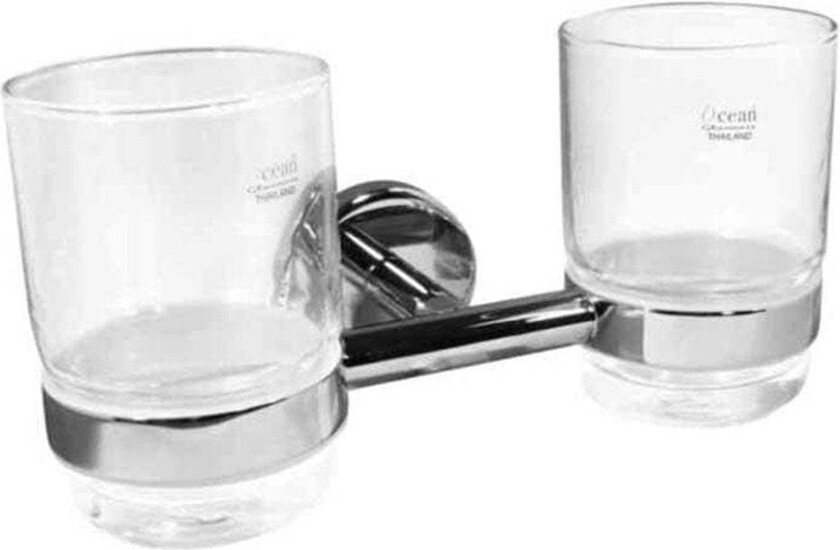 Azur Tannbørsteholder x2 Krom