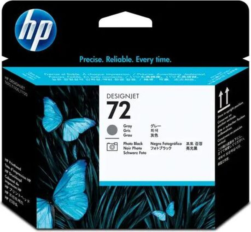 Hp Skriverhode No.72 Grey & Photo Svart
