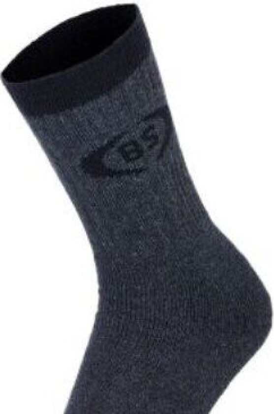 Tennissokker, 3 pakker, grå/svarte, str 43-46