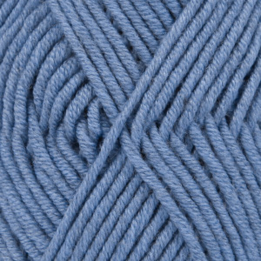 Drops Big Merino Garn Unicolour 07 Denim Blå