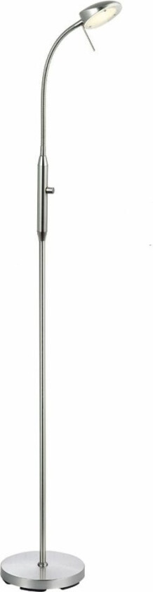- Vegas Gulvlampe Brushed Steel