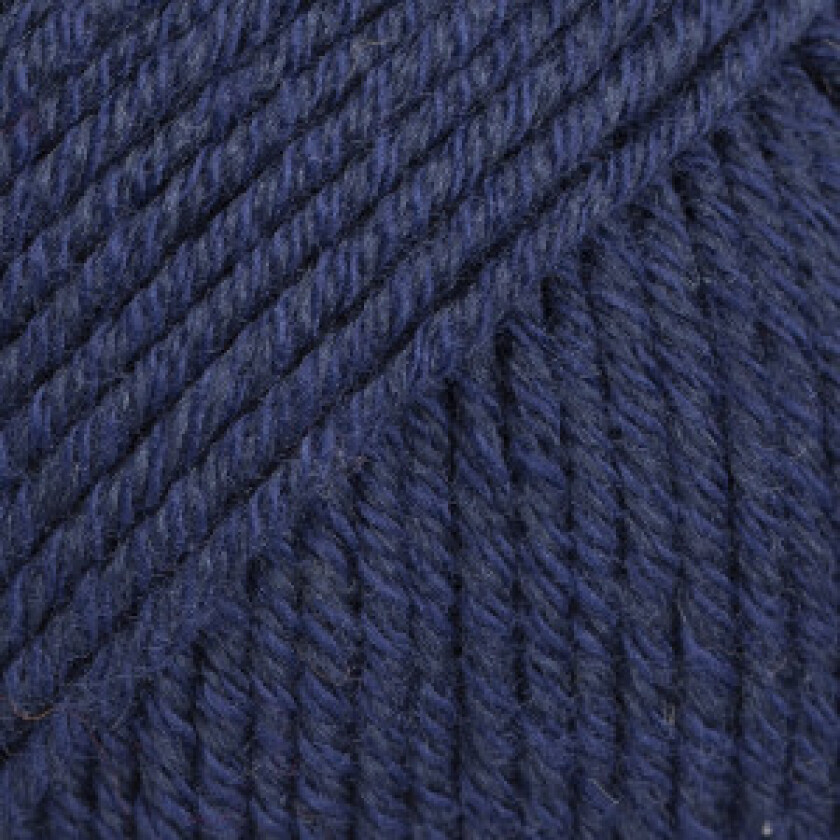 Drops Cotton Merino Garn Unicolour 08 Marineblått