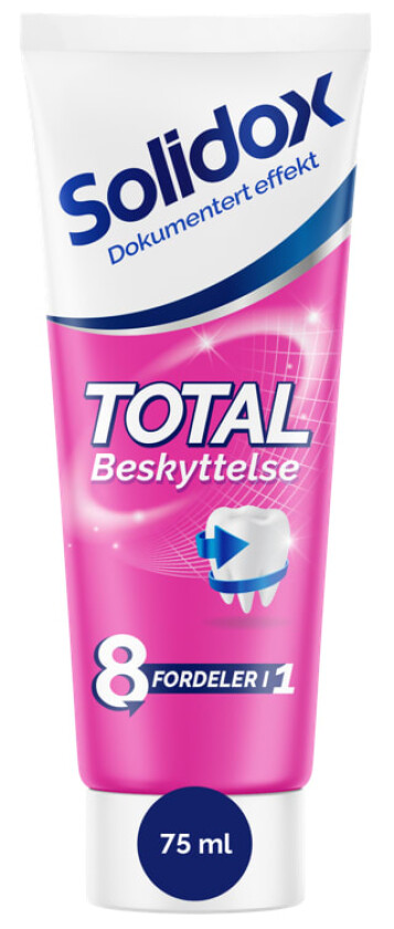 Solidox Tannkrem Total Beskyttelse 75ml