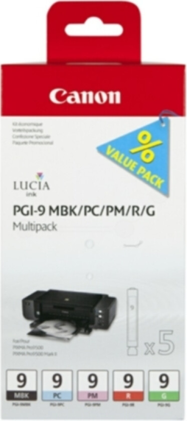 PGI-9 Blekkpatron Multipack BK + CMY