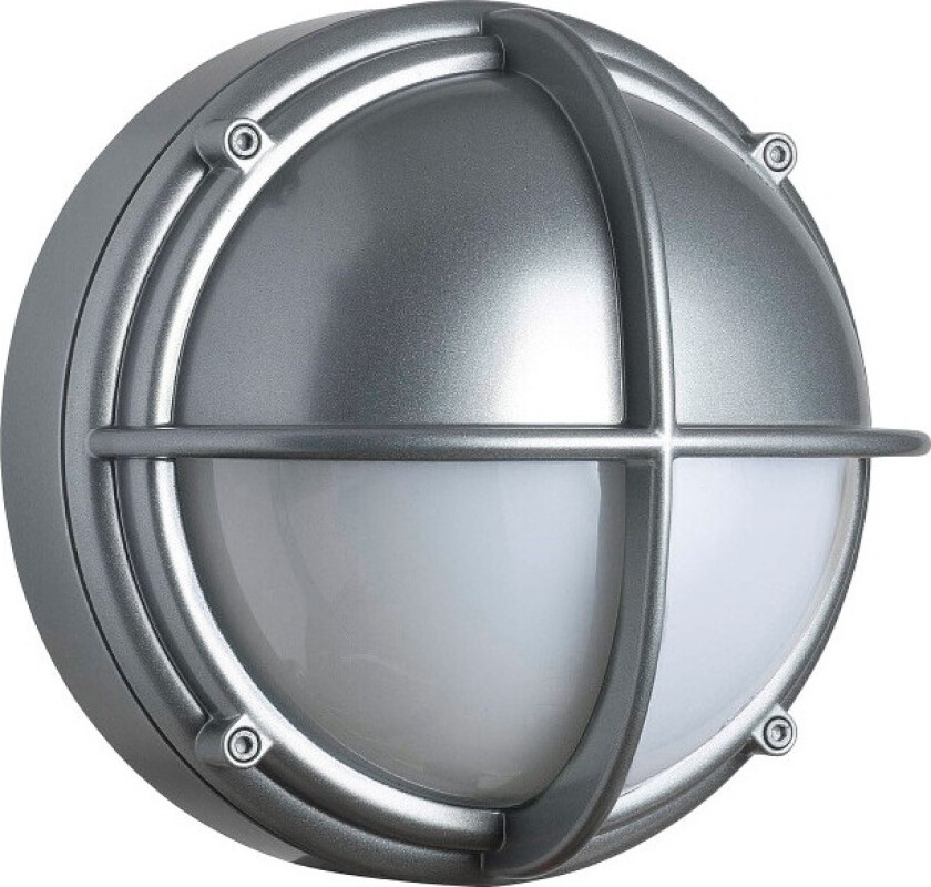 - Skot Utendørs Vegglampe LED Opal Halvavskjermet Alu