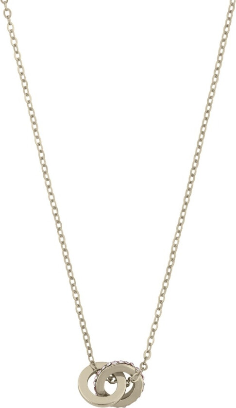 Snö Of Sweden Connected Pendant Necklace Gold/Clear 42cm