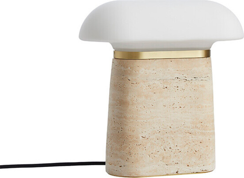 - Nova Bordlampe Ivory Travertine/Opal