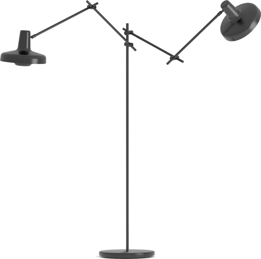 - Arigato Gulvlampe Dobbel Svart Grupa