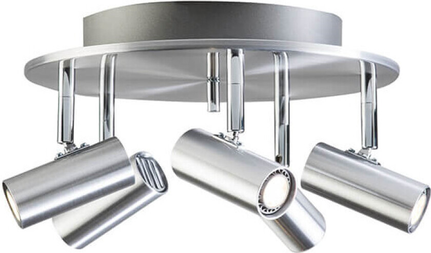 - Cato 5-Spot Aluminium LED Dimmbar