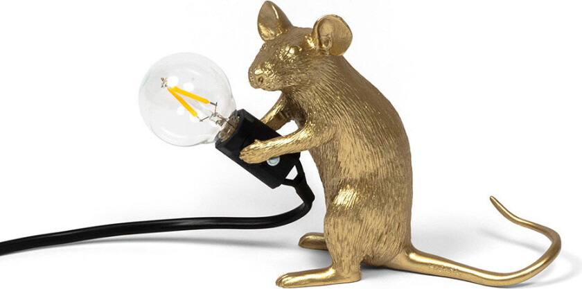 - Mouse Lamp Mac Sitting Bordlampe Gull