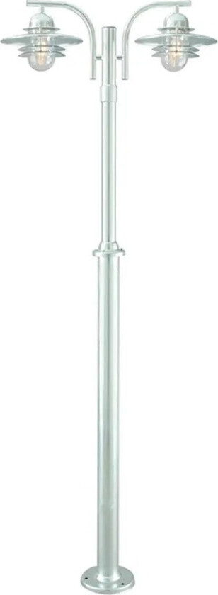 - Oslo 2 Utendørs Parkstolpe Galvanisert