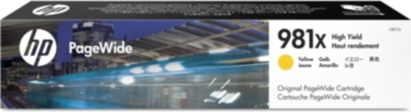 Hp Blekk Gul 981x 10k - Pw 556dn/556xh