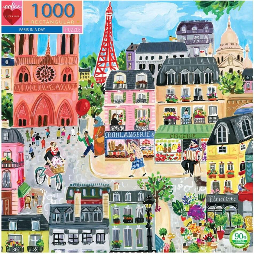 eeBoo - Puzzle - Paris in a Day (EPZTPD2)