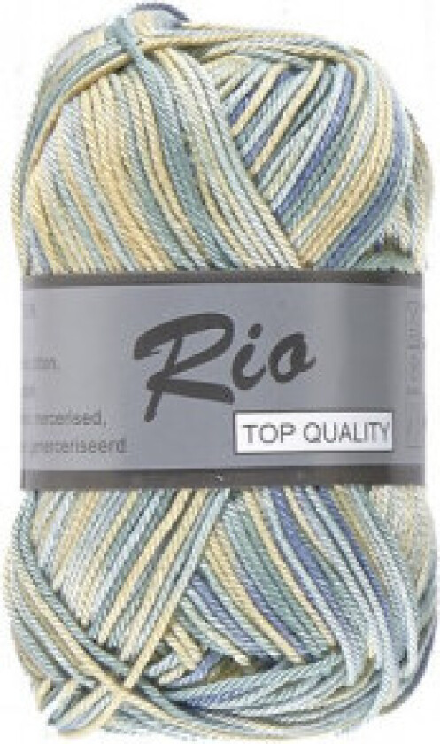 Lammy Rio Garn Print 625 Beige/grønn/blå 50 gram
