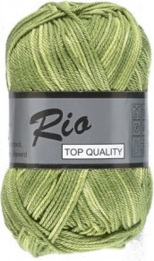 Lammy Rio Garn Print 627 Gul/Grønn 50 gram