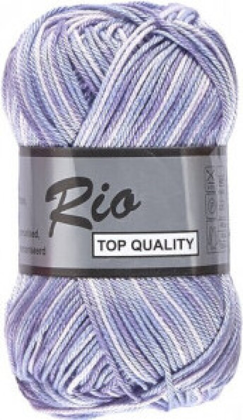 Lammy Rio Garn Print 631 Blå/lilla/lavendel 50 gram