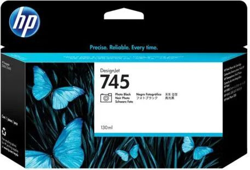 Hp Blekk Foto Svart No.745 130ml - Z2600/z5600