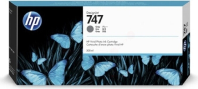 Hp Blekk Grå 747 300ml - Dj Z9+