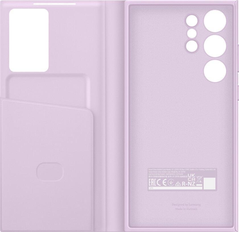 S23 Ultra Smart View Wallet Case - Lilac