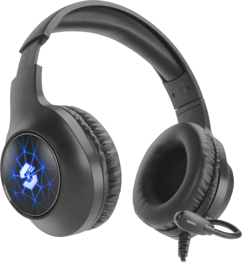 - VIRTAS Illuminated 7.1 Gaming Headset, black
