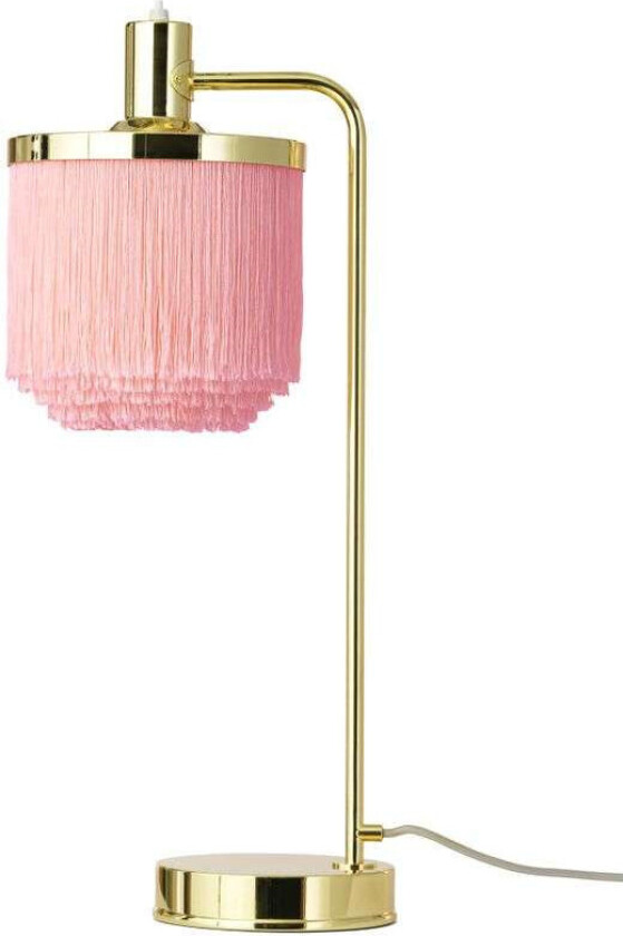 Fringe bordlampe Pale pink