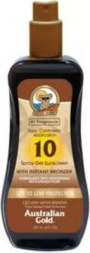 - Sunscreen Spray Gel w. Instant Bronzer 237 ml - SPF 10