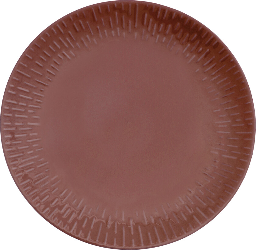 - Life in Colour - Confetti Bordeaux dinner plate w/relief porcelain (13363)