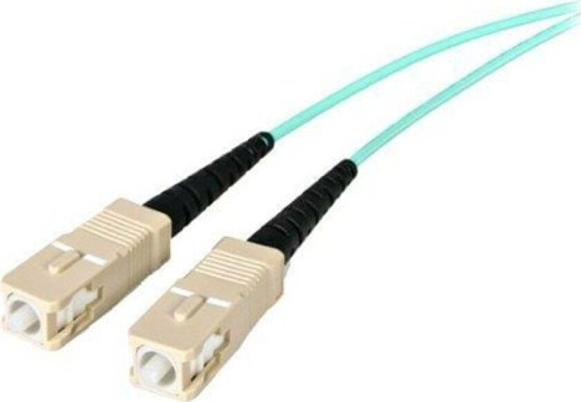 10Gb Aqua MM 50/125 Duplex LSZH Fiber Patch Cable LC - SC - patchkabel
